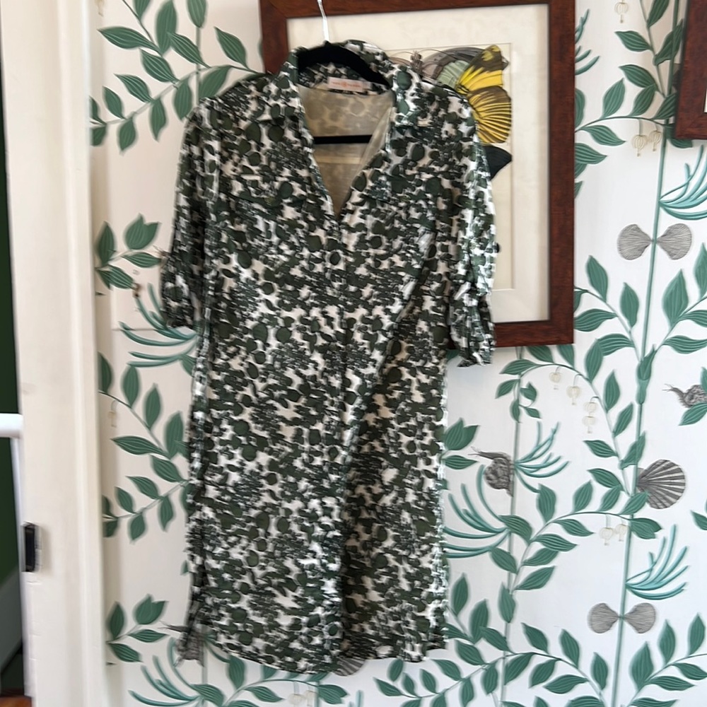 Size 2 Tory Burch shirt dress cotton